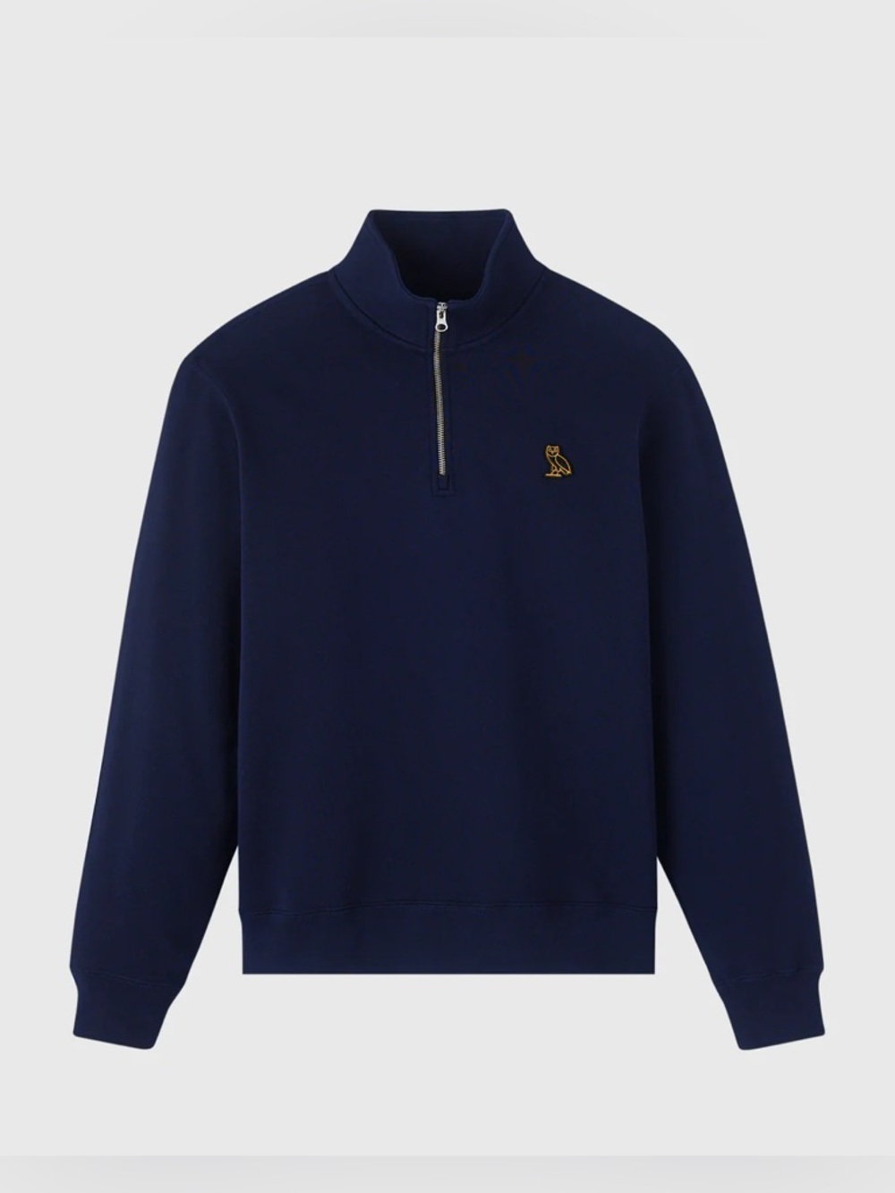 Ovo CLASSIC QUARTER-ZIP MOCKNECK - NAVY